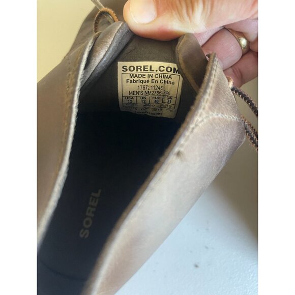 Sorel Madson Chukka Men's Oxford Boots Burnished Toe Men's 13 Leather Lace Up - Picture 9 of 10
